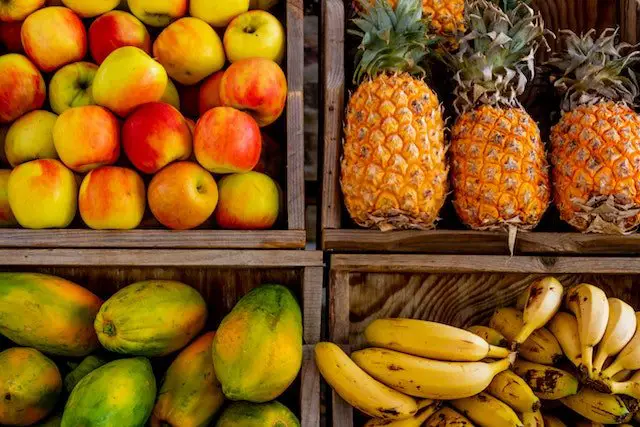 A picture showing different fruits, to signify niche marketing when establishing a clothing business 